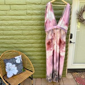 ASOS Curve Watercolor Floral Maxi Dress